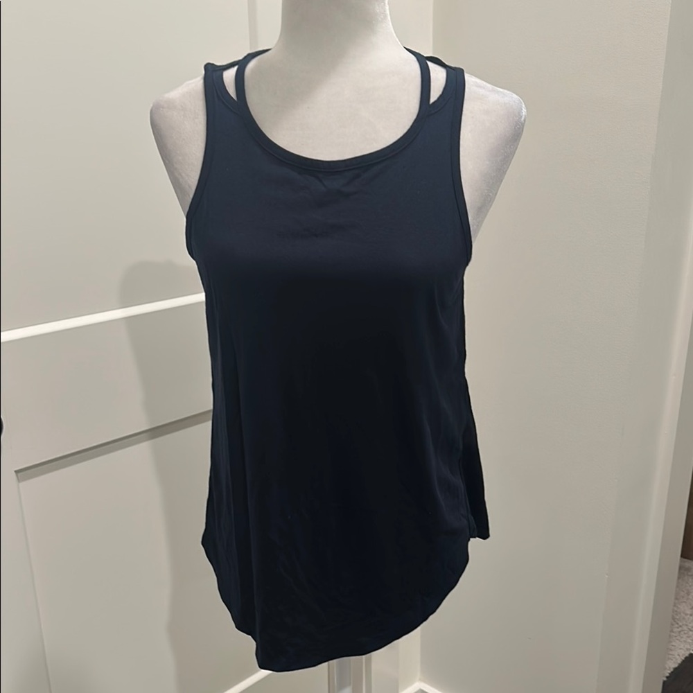 NWT Loft Petite Black Knit Top Sz MP